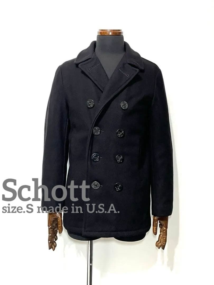 Schottショット◇U.S.A.製◇メンズピーコート