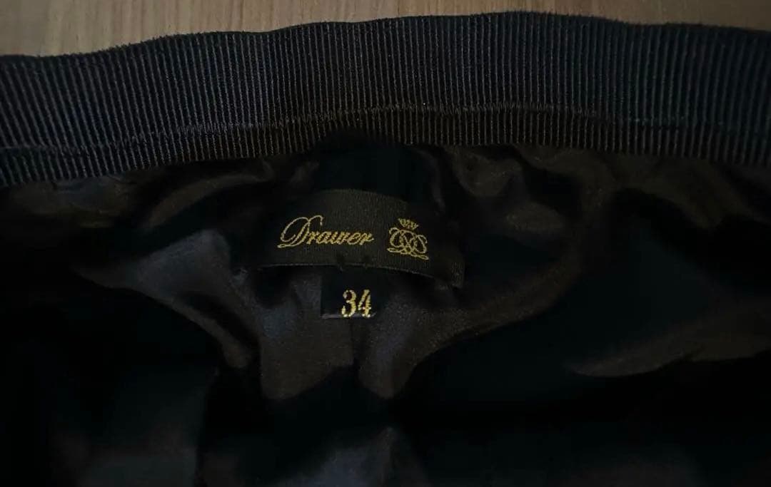 《DRAWER》ウールジョーゼットドロストパンツ　34