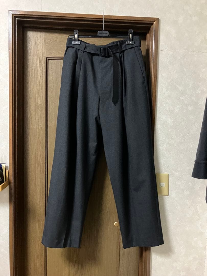 dries van noten 19aw ベルテッドスラックス　2タック