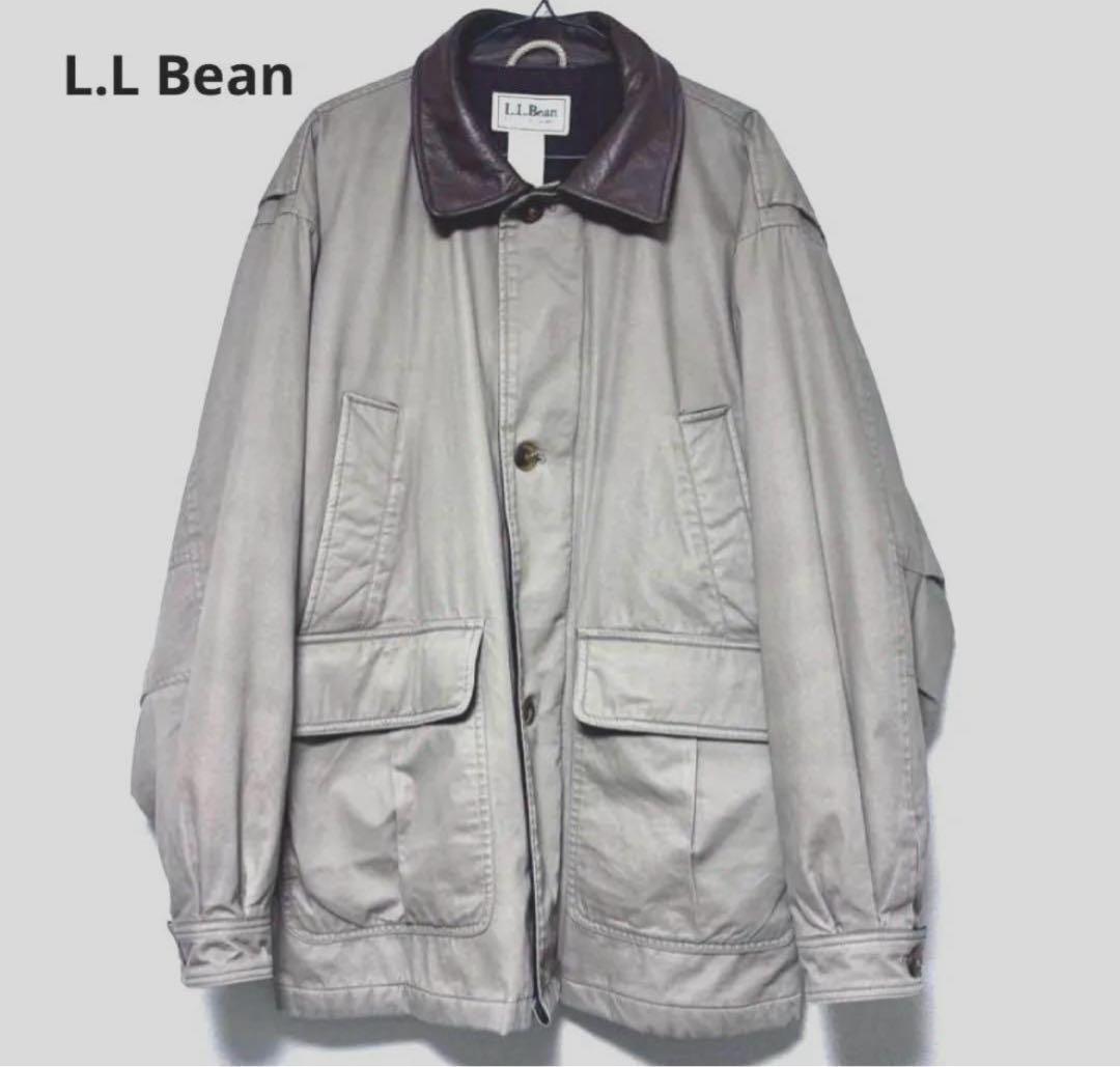 激レア 90s vintage L.L. Bean カバーオール 襟レザー
