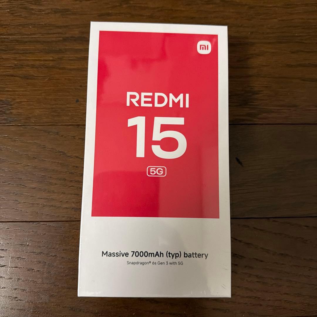 【新品未開封】 Redmi 15 5G Titan Gray 8GB/256GB