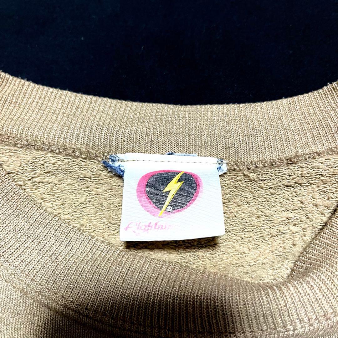 80s LIGHTNING BOLT セットインスリーブ スウェットUSA製