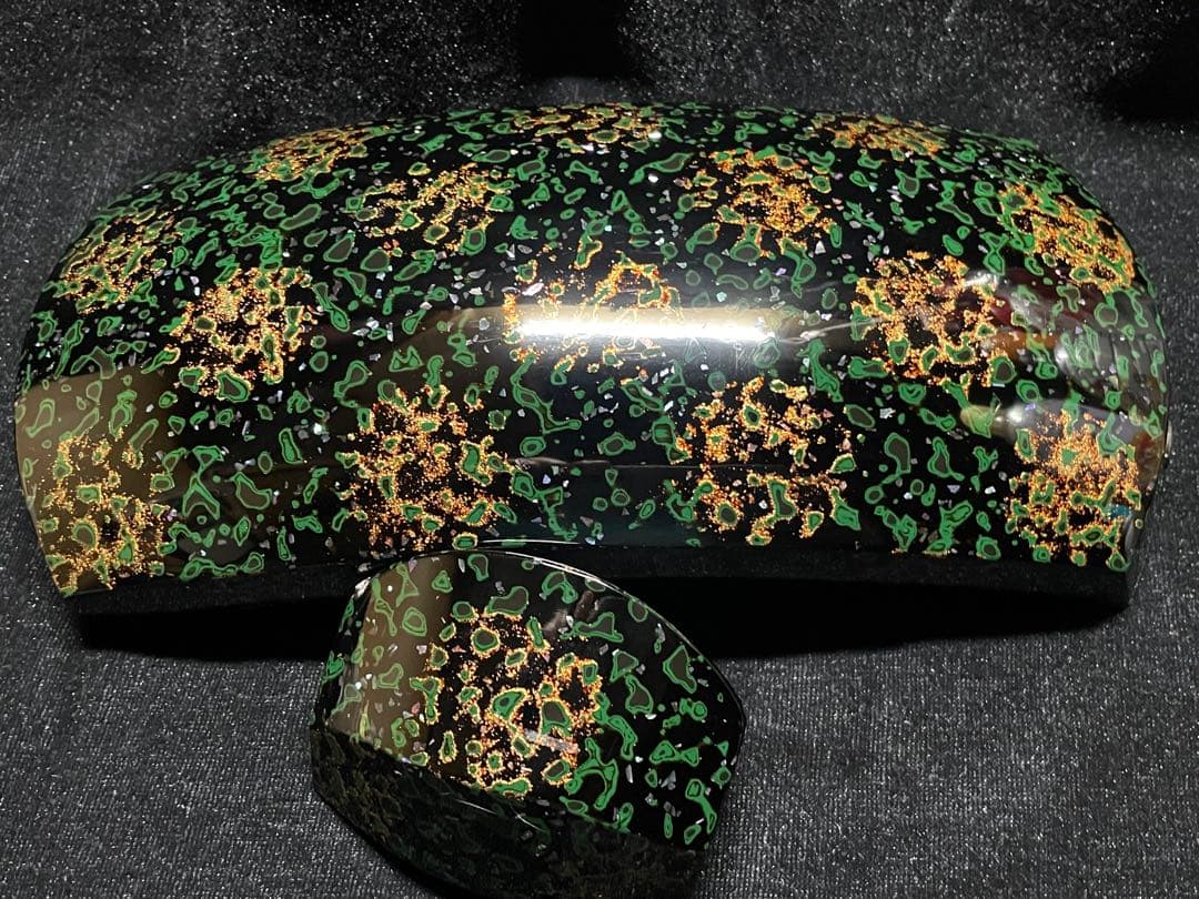 津軽三味線　胴掛け五分大　天神キャップ　津軽塗り