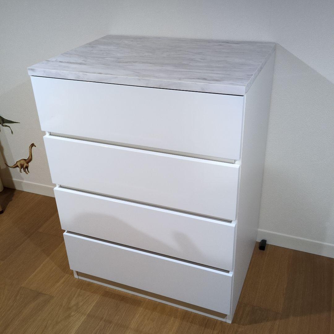 チェスト　キャビネット　タンス　ホワイト