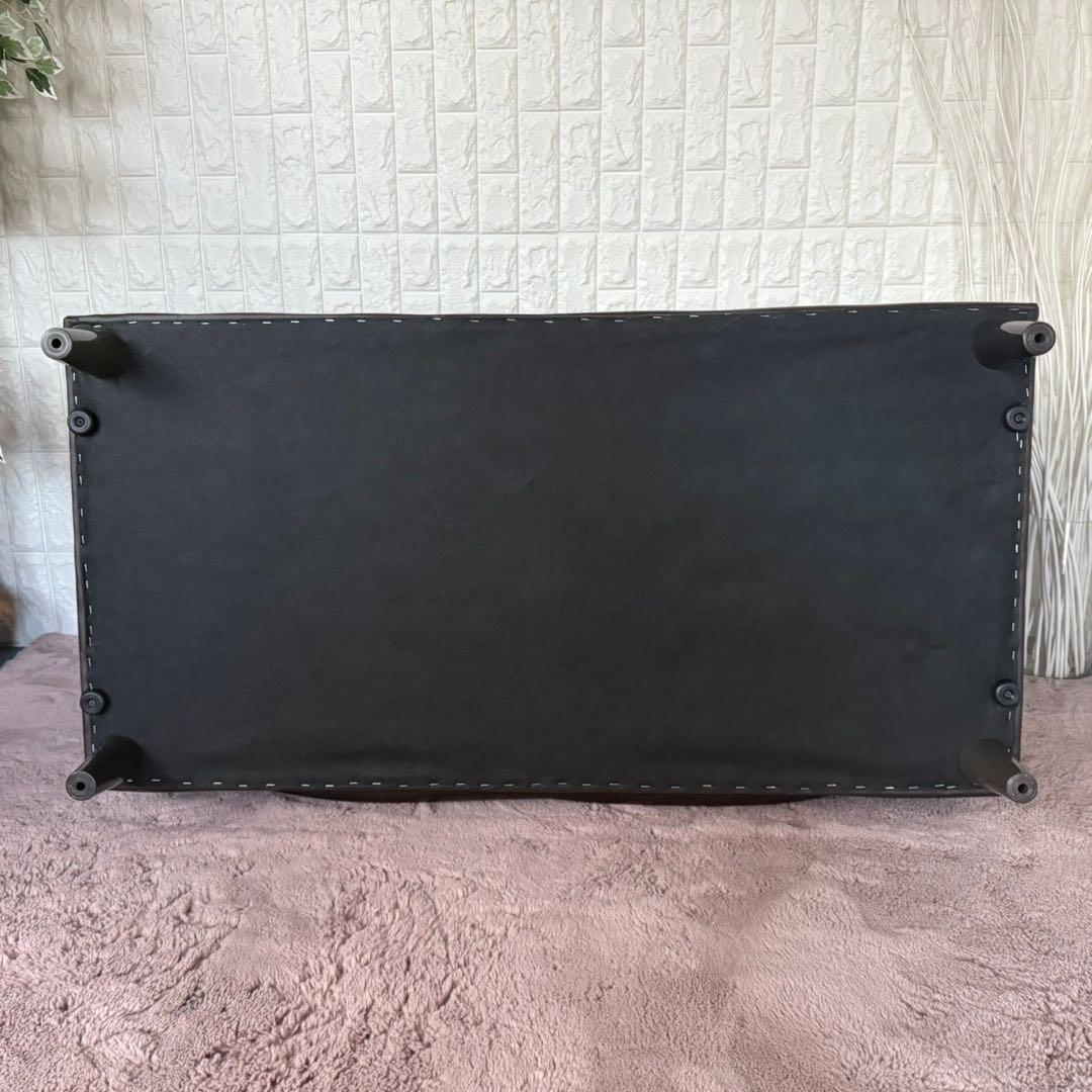 都内23区送料無料❗️ 2人掛けレザーソファ　ローソファ✨