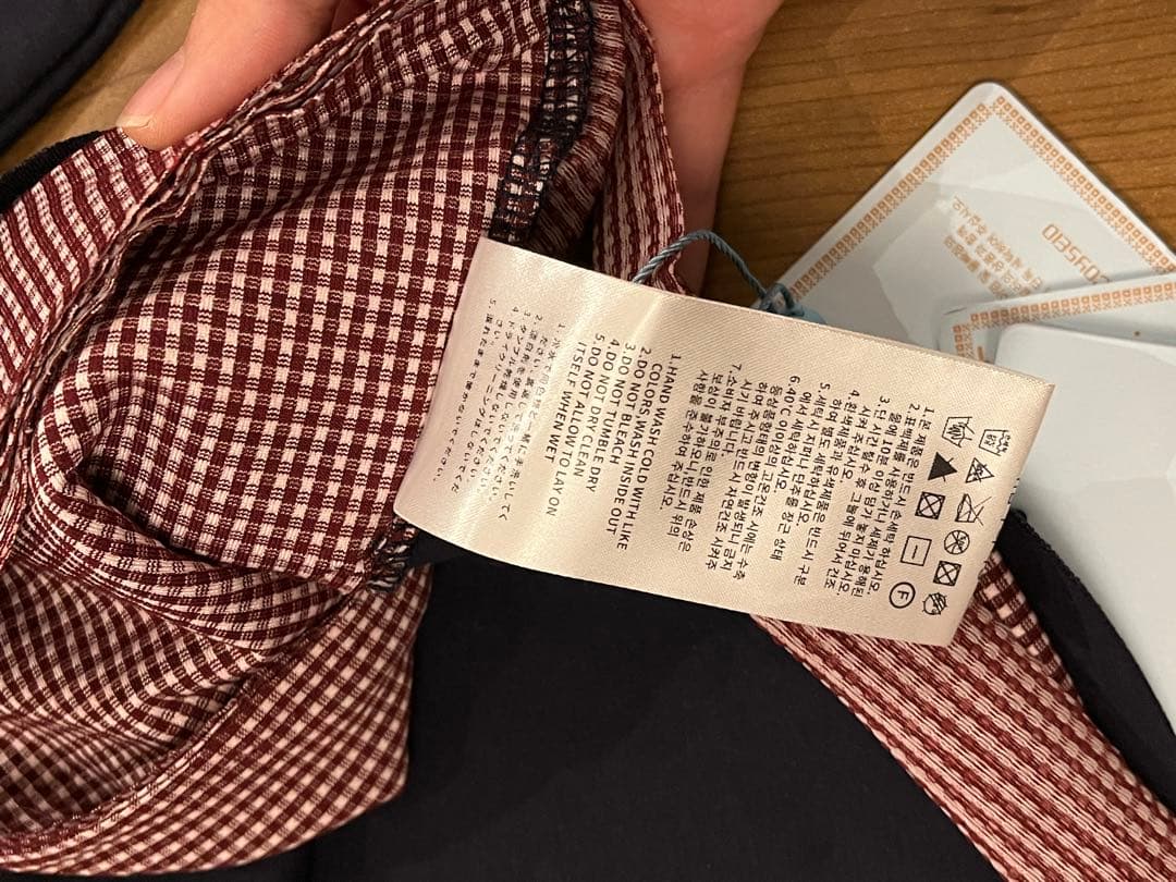 COYSEIO チェック柄ポロシャツ風レイヤードシャツ