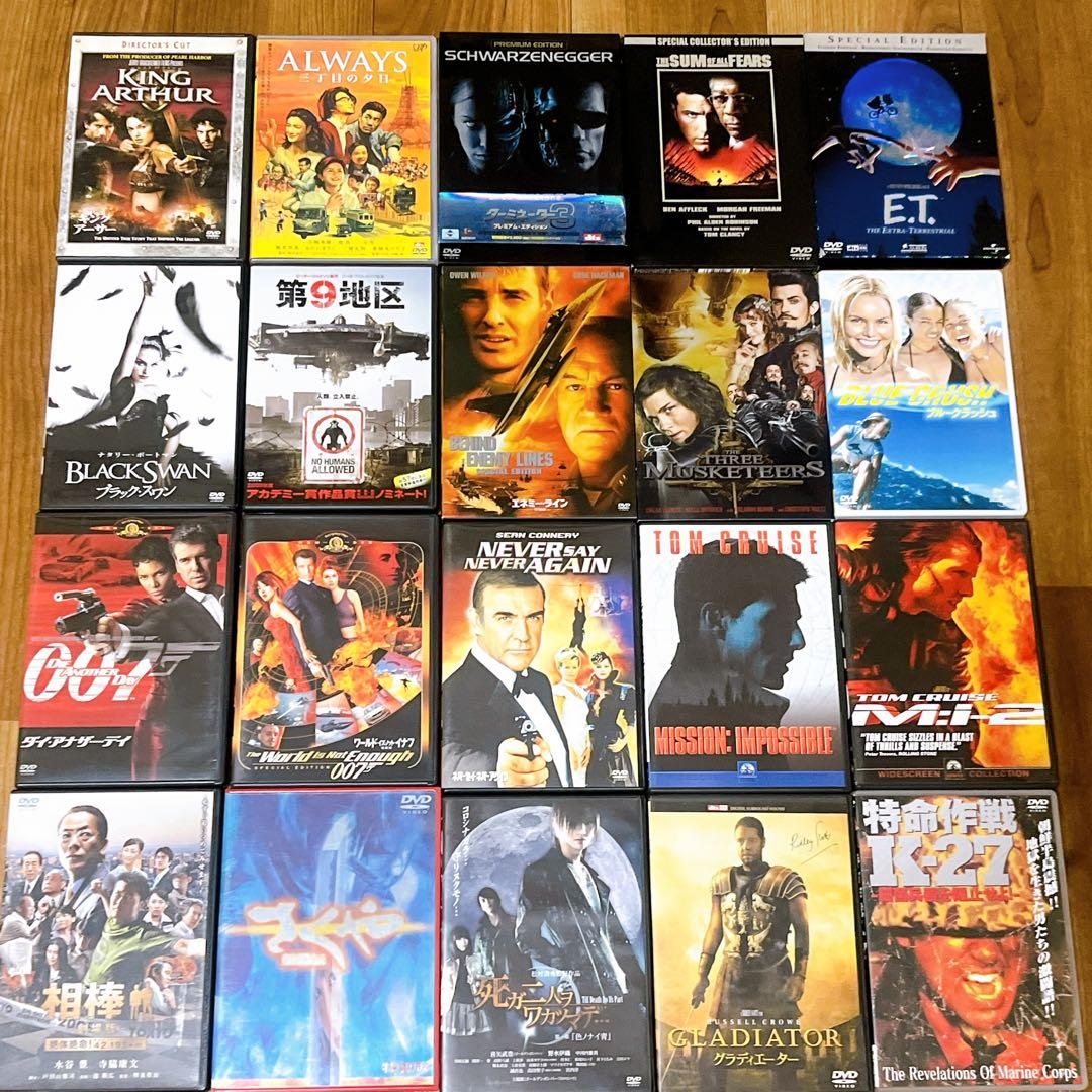 中古洋画・邦画・アニメDVD 110枚まとめ売り 大量DVDセット