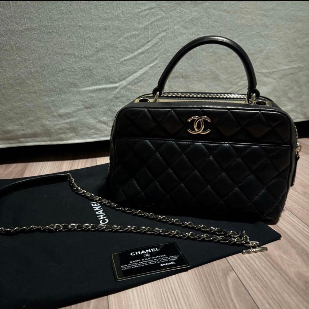 むち　CHANEL シャネルマトラッセボーリングバッグ2WAYハンドバッグ