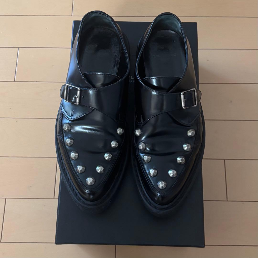 エディ期名作 SAINT LAURENT PARIS スタッズクリーパー 40