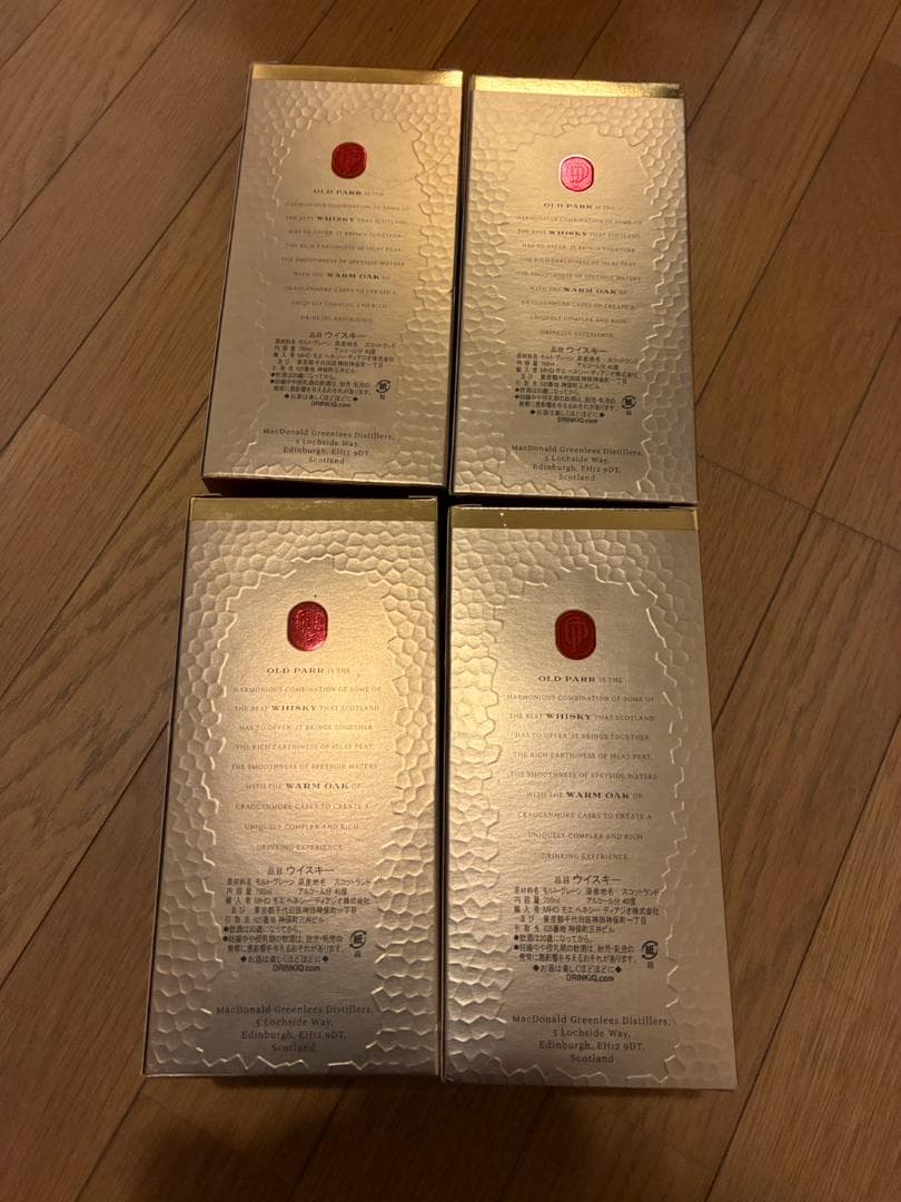 オールドパー 12年 40度 750ml　4箱