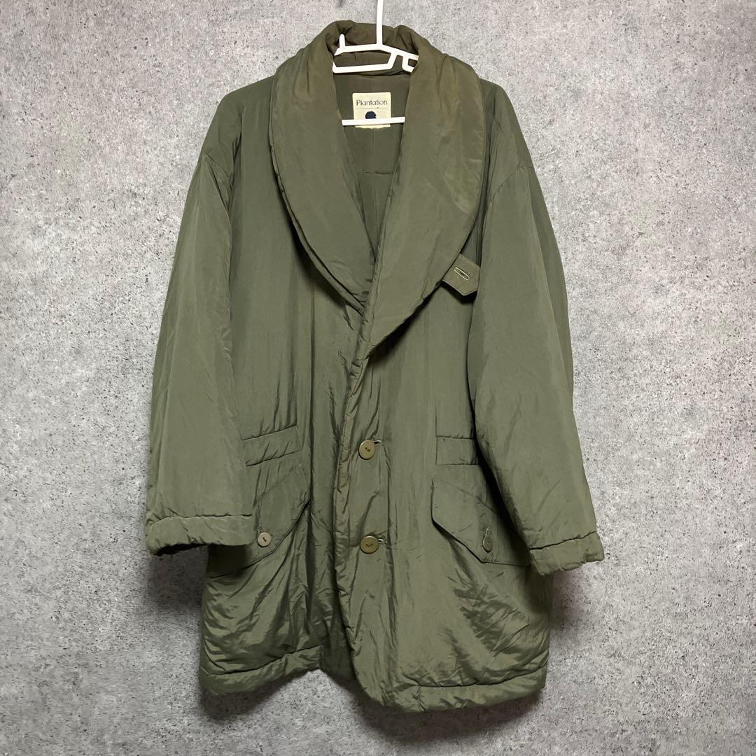 plantation イッセイミヤケ　ヴィンテージ　ダウンコート　カーキ