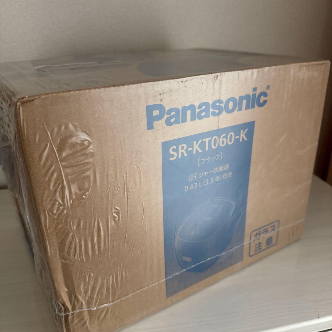 パナソニック IHジャー炊飯器 備長炭釜 3.5合炊き 黒 SR-KT060-K