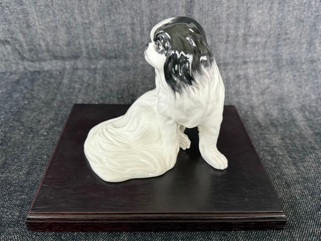 ノリタケ スタジオコレクション 狆 フィギュリン 陶器製の置物 犬 チン