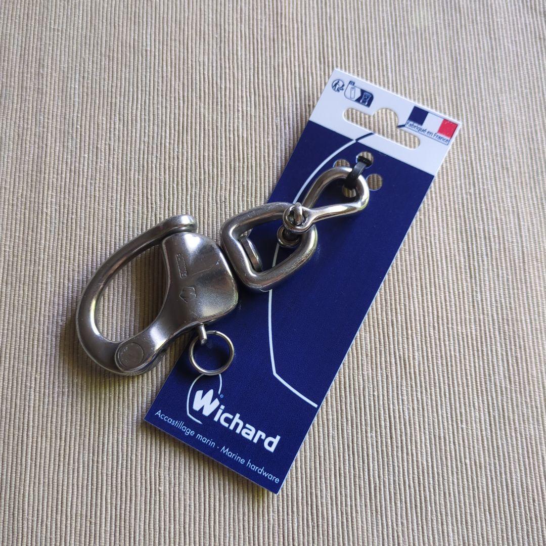 WICHARD ステンレス スイブル・スナップシャックル キーホルダー