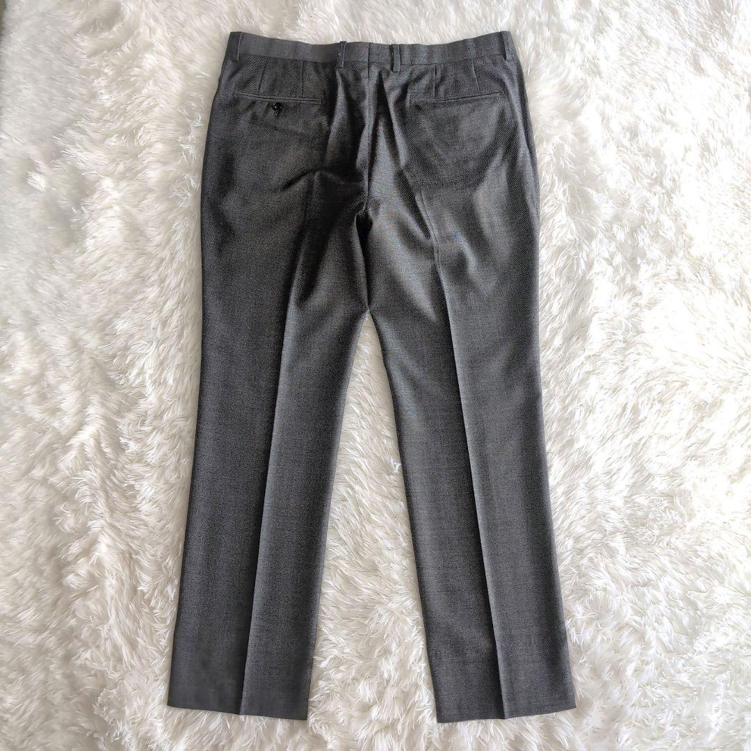 美品 スーツカンパニー REDA ホップサック スーツ スリーピース チャコール