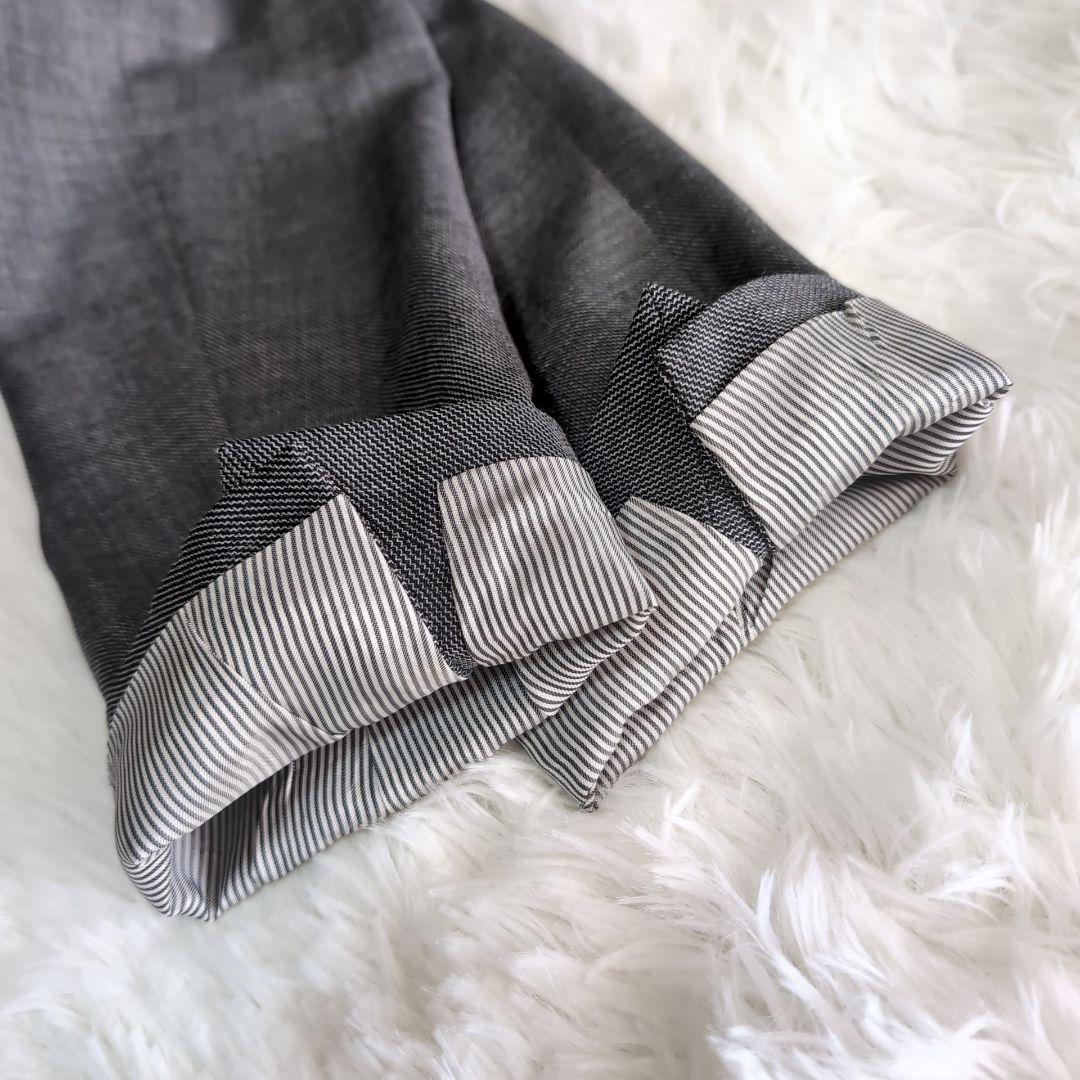 美品 スーツカンパニー REDA ホップサック スーツ スリーピース チャコール