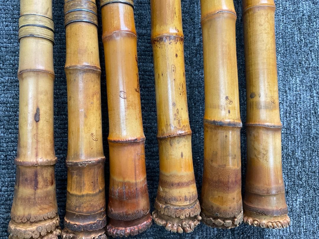 【俊洞作】尺八 竹製 6本まとめ売り