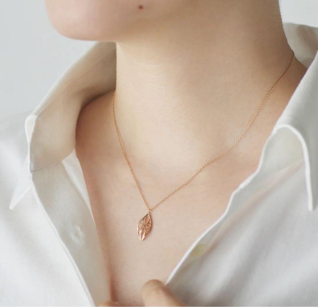 マザーハウス ネックレス 花弁 Kabenメグリチェーン(K18YG/45cm)