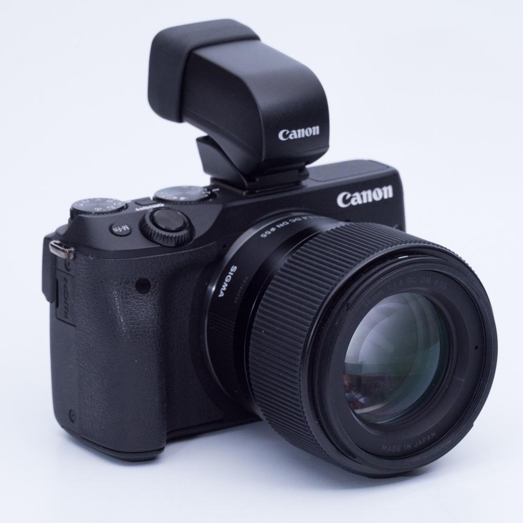 デジタルカメラ Canon M3 EVF KIT + SIGMA 56mm F1.4 DC DN