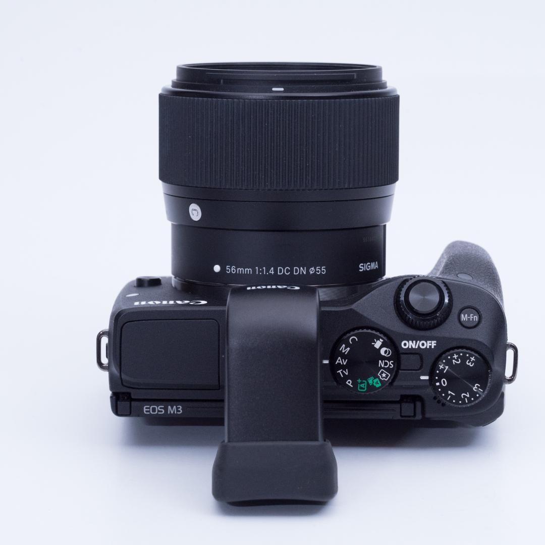 デジタルカメラ Canon M3 EVF KIT + SIGMA 56mm F1.4 DC DN