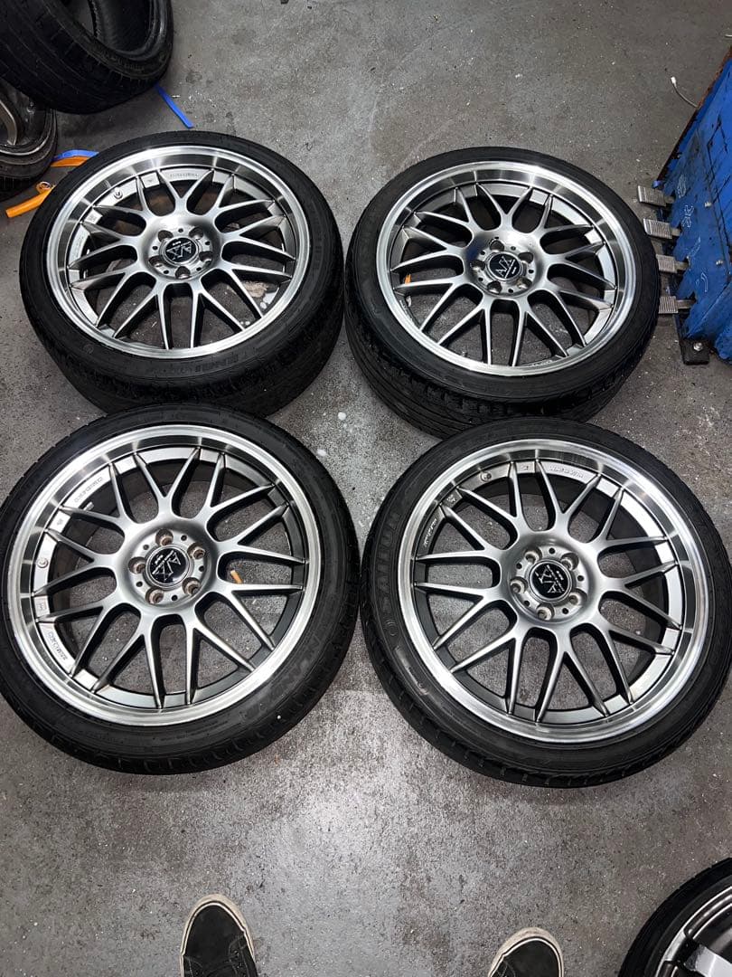 ケン坊さん専用RAYS MM-X pcd100 7.5j +52 プリウス