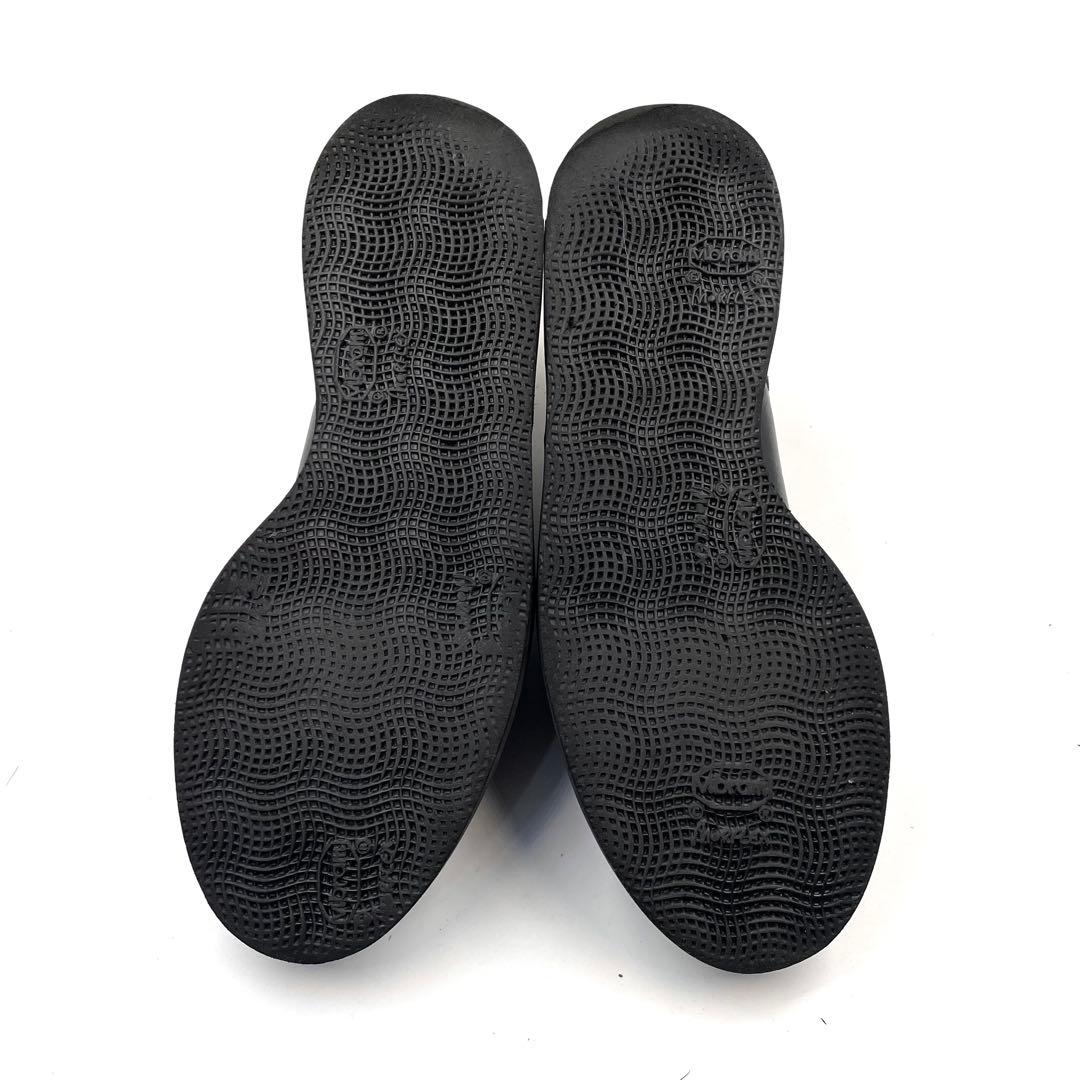 《超美品》ヤマチョウメイド 三陽山長 ダブルモンク 本革 レザー ブラック 8