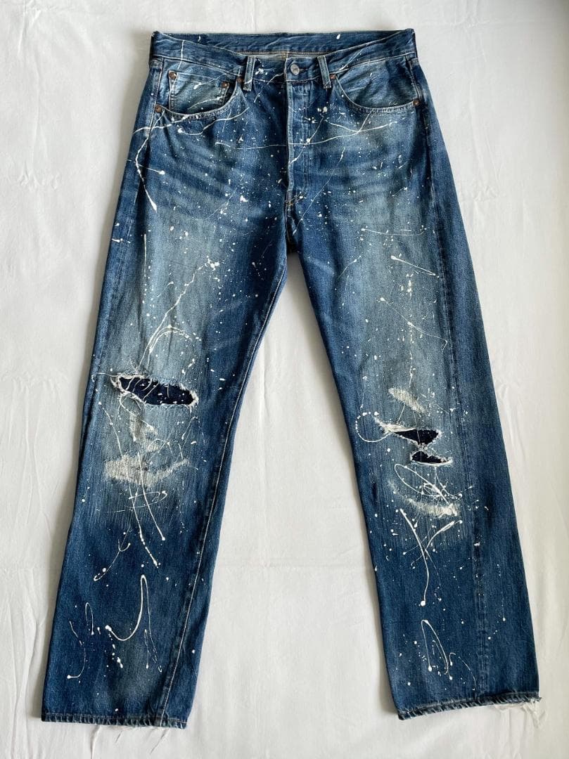 LVC 55年 リーバイス 501xx ペンキ＆リペア加工 デニムパンツ W33