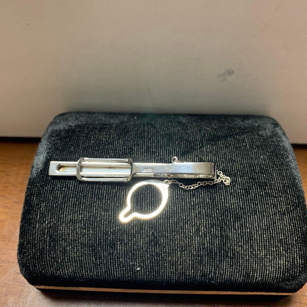 Takashimaya 編み込み模様 ネクタイピン　K 14WG