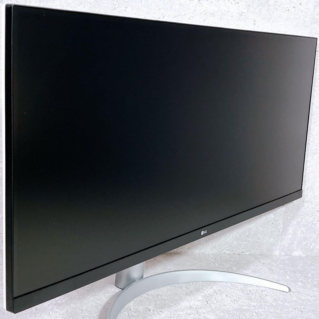 美品 LG 34WQ650 34インチ モニター ウルトラワイド ホワイト