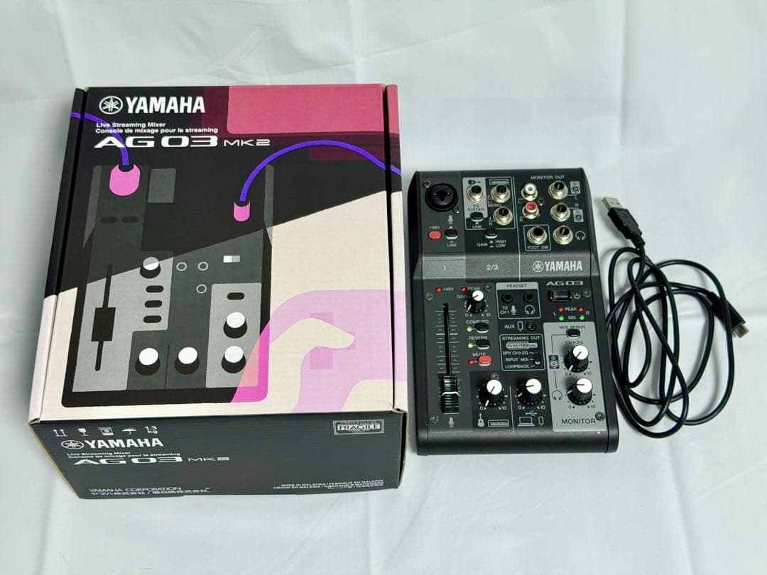 ヤマハ ライブストリーミングミキサー オーディオインターフェイスAG03MK2