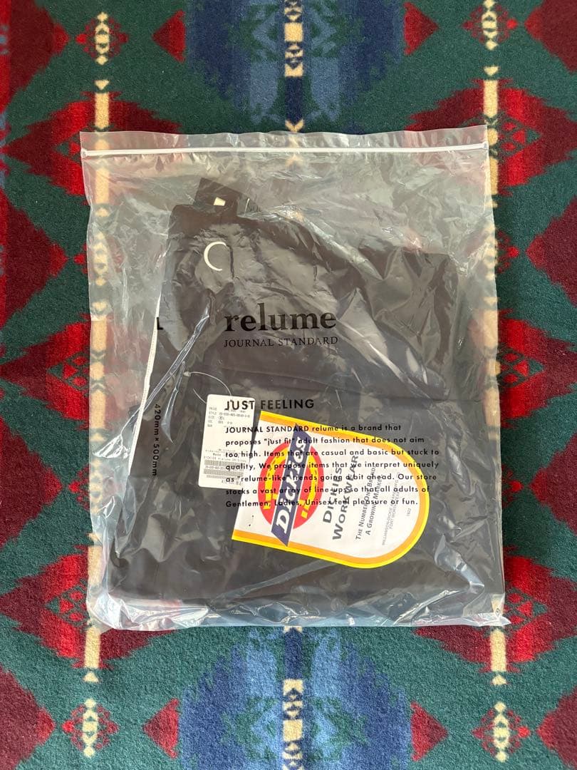 relume ディッキーズ 別注 ピンタック ワイドスラックス 黒 M