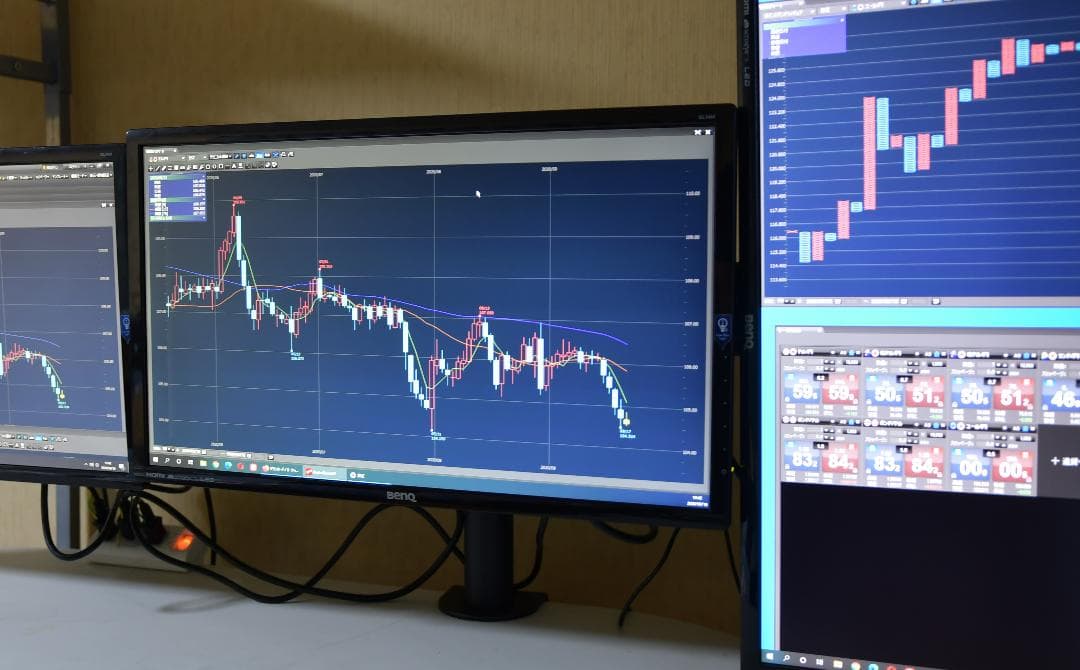 デイトレ パソコン ＋ ２２型 液晶ｘ４台 ＋ アーム