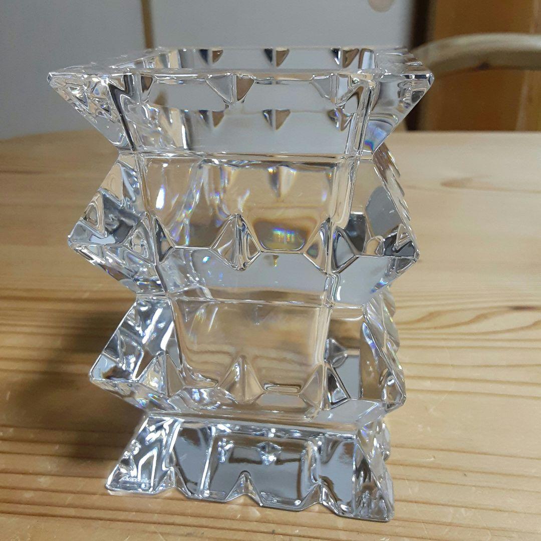バカラ　アルルカン　花瓶　クリスタルガラス