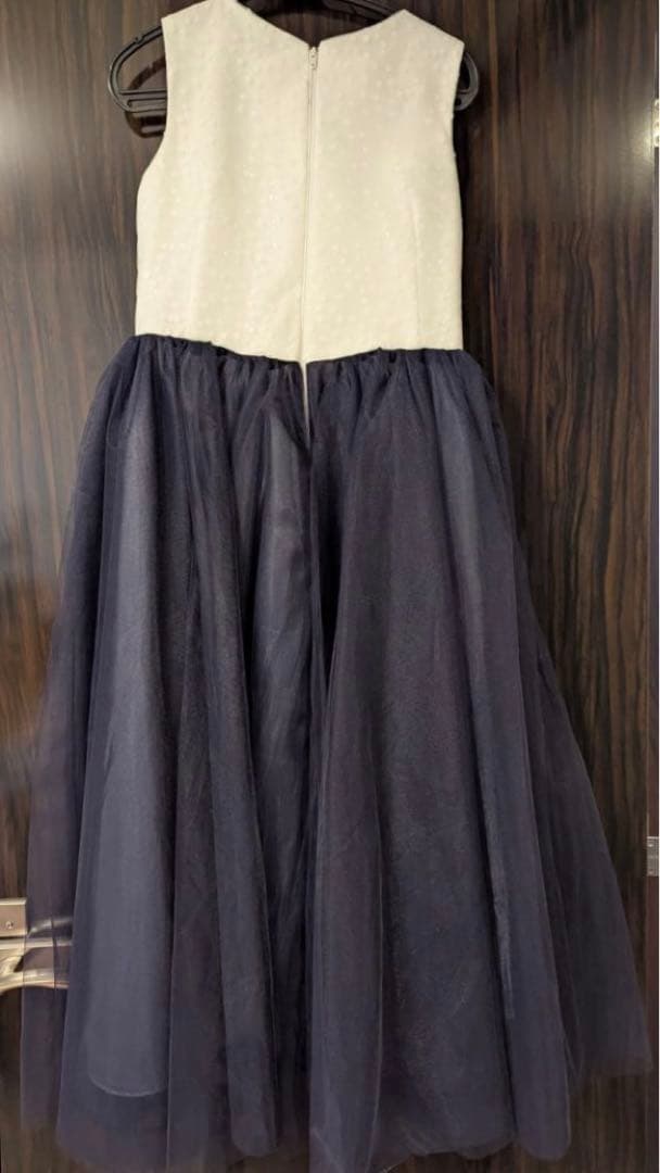 フラワー装飾 ノースリーブ ロングドレス DRESSCCO/ドレスコ 美品