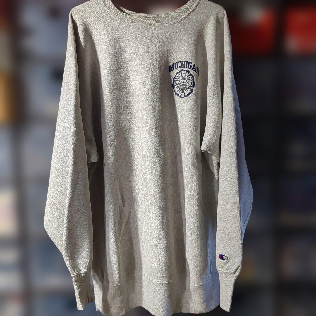 チャンピオン リバースウィーブ ミシガン 両面 スウェット 90s USA製