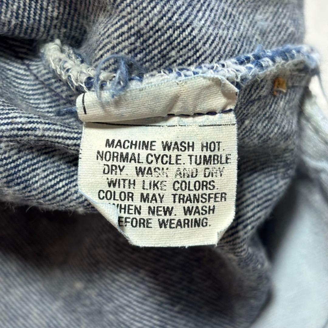 【80s】濃紺 リーバイス 501 ハチマル ナイロンフットボタン USA製