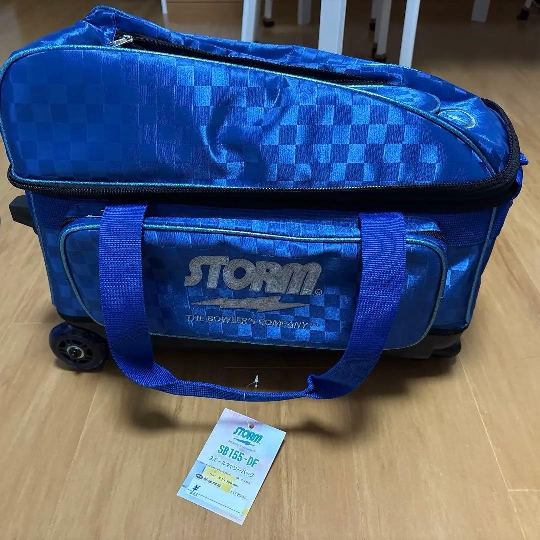 【新品/未使用】STORM ボウリング用バッグ 青 2個収納