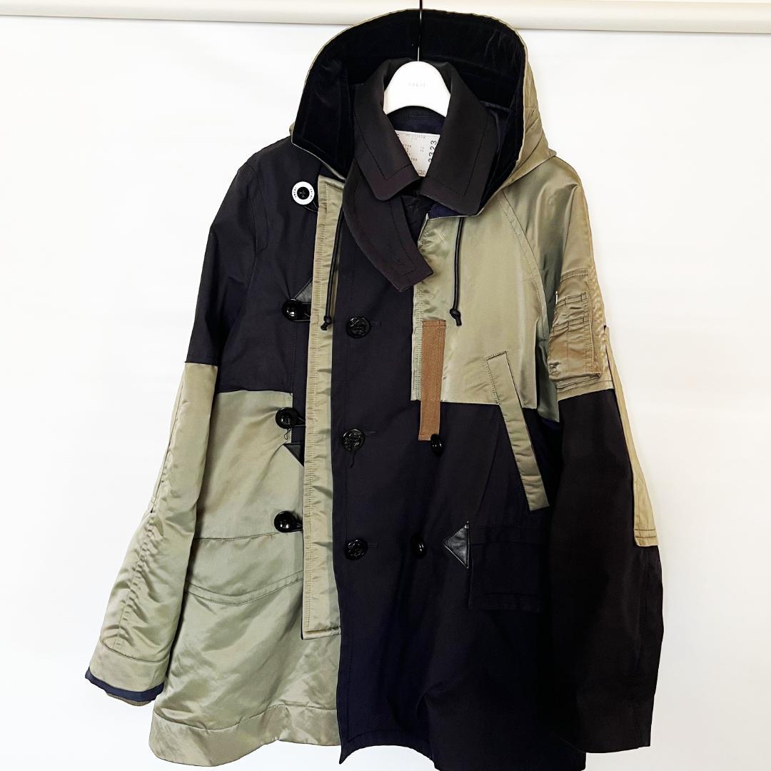 sacai military coat　サイズ１　20AW パネルダブルコート