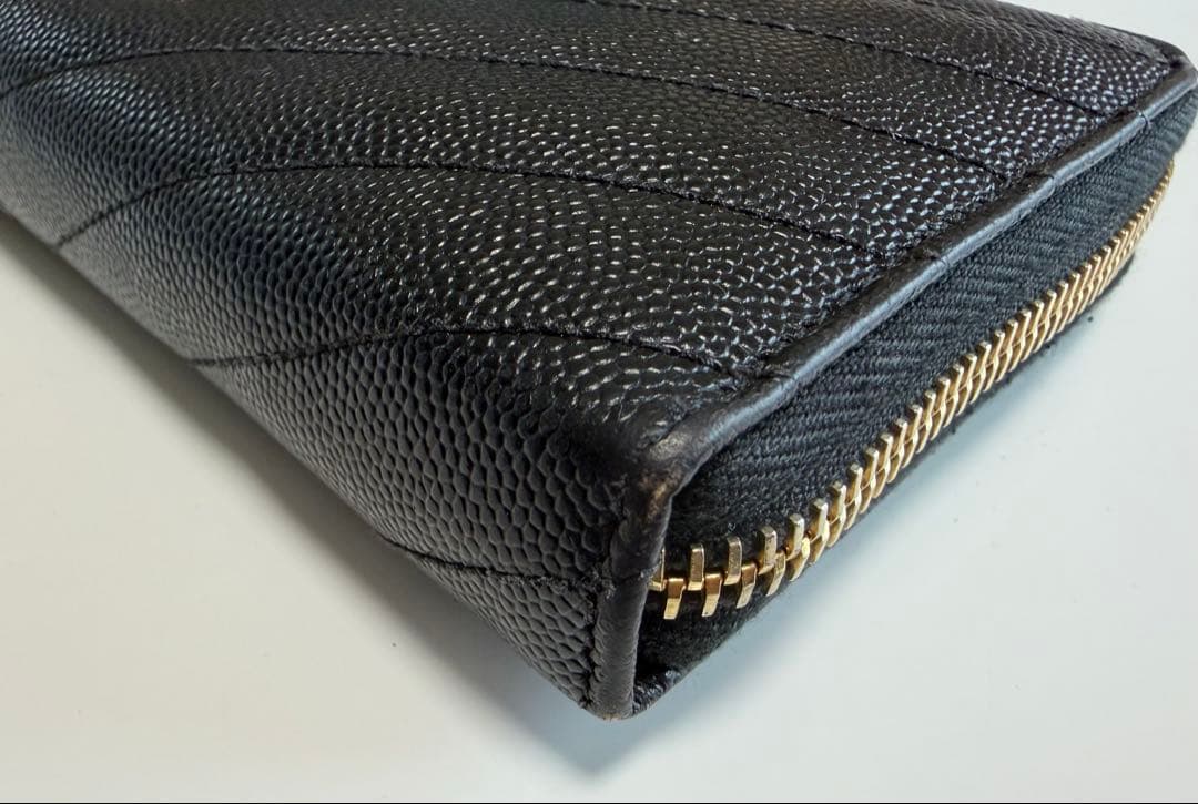 ヴ*★様 SAINT LAURENT ブラック長財布