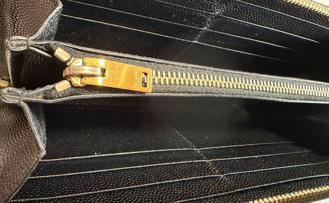 ヴ*★様 SAINT LAURENT ブラック長財布