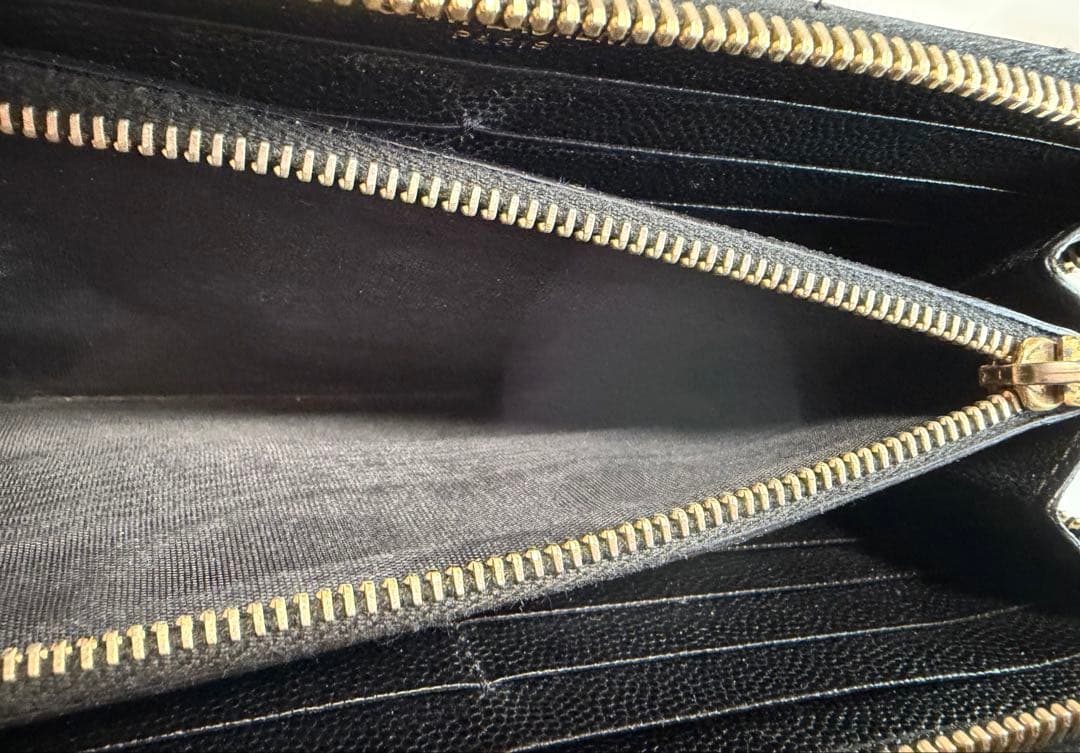 ヴ*★様 SAINT LAURENT ブラック長財布