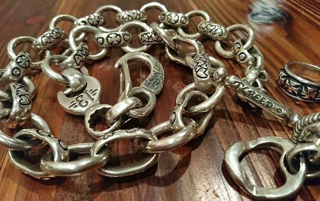 Tony Creed トニークリードクロス&ハートカスタムウォレットチェーン