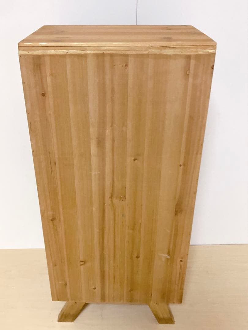 木製　4段チェスト　引き出し8個　タンス　箪笥　サイドチェスト　リビング収納