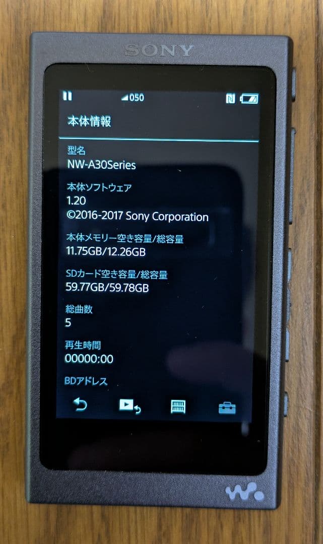 ソニー ウォークマン NW-A35 microSD 64GB付