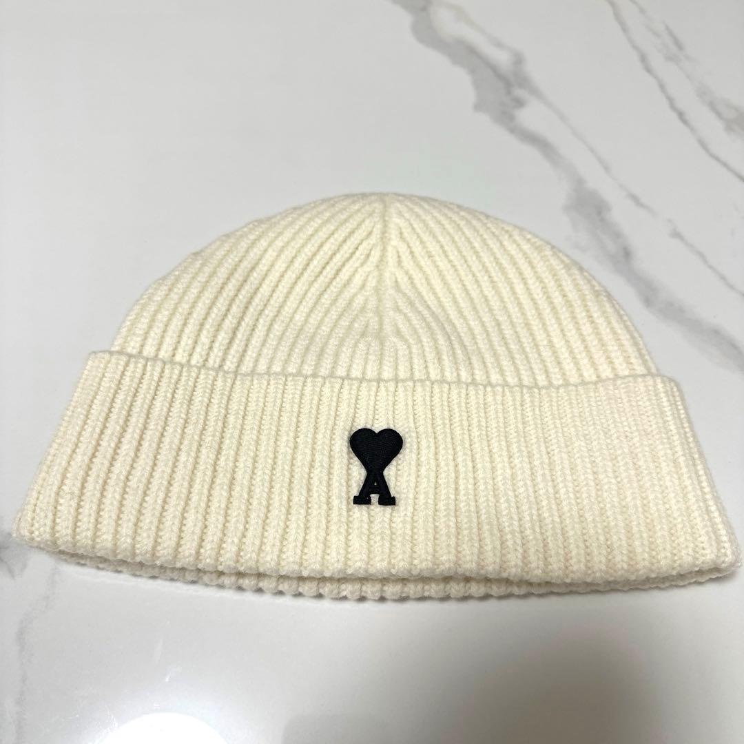 激安 【新品未使用】AMI PARIS アミパリス ニット帽