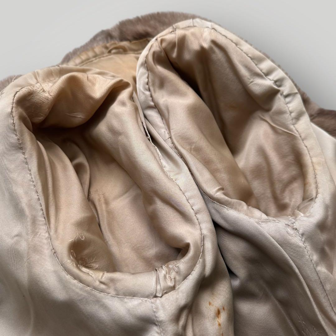 本毛皮☆デミバフミンク MINK ファーコート なめし柔らか◎ 毛艶◎ 11号