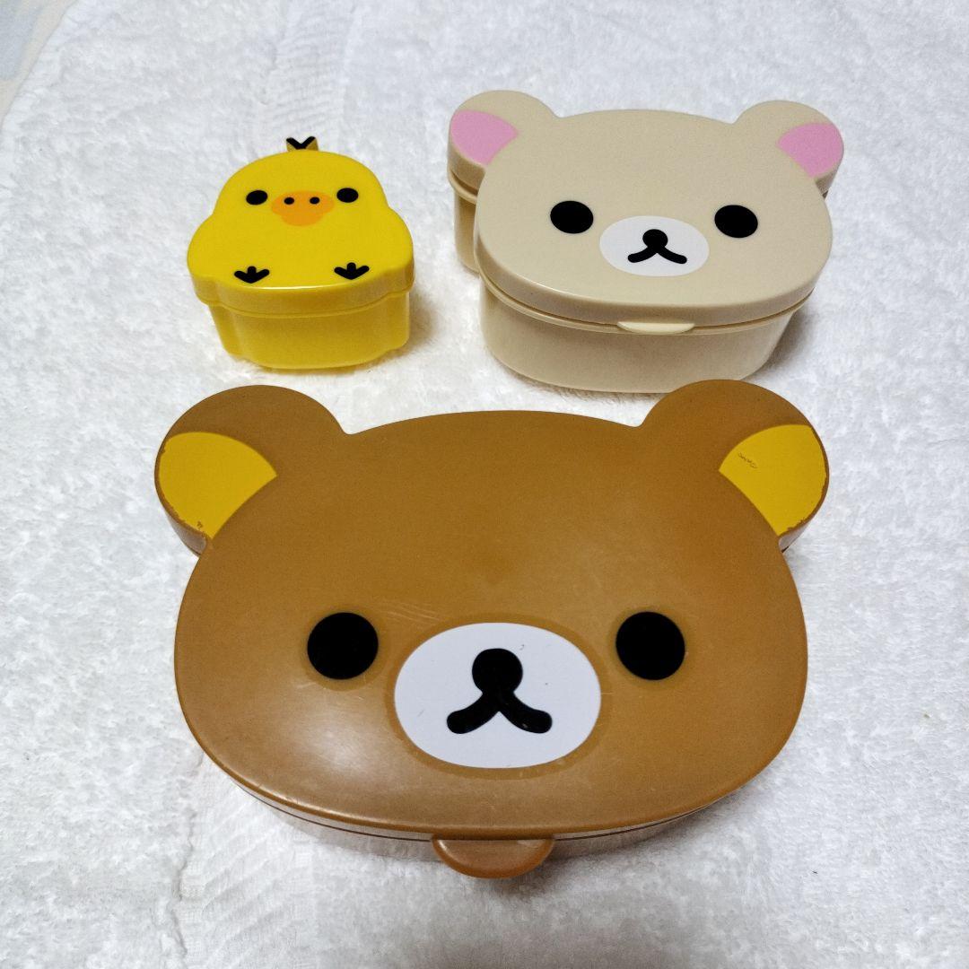 リラックマ　コリラックマ　キイロイトリ顔型お弁当箱　昭和平成レトロ　希少　レア