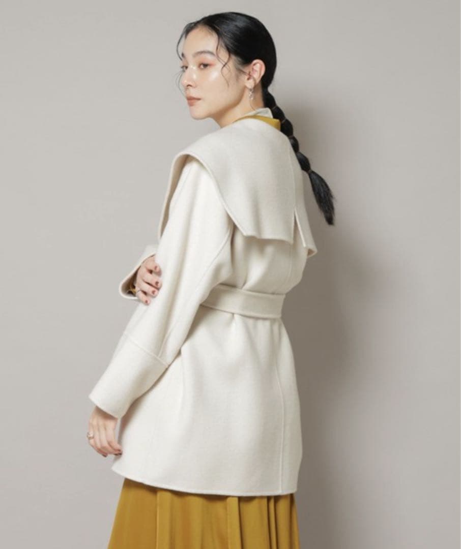 【新品タグ付き】NANO universe リバーショールミディコート