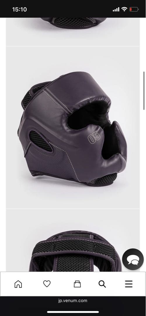 Venum Impact Evo ヘッドギア パープル