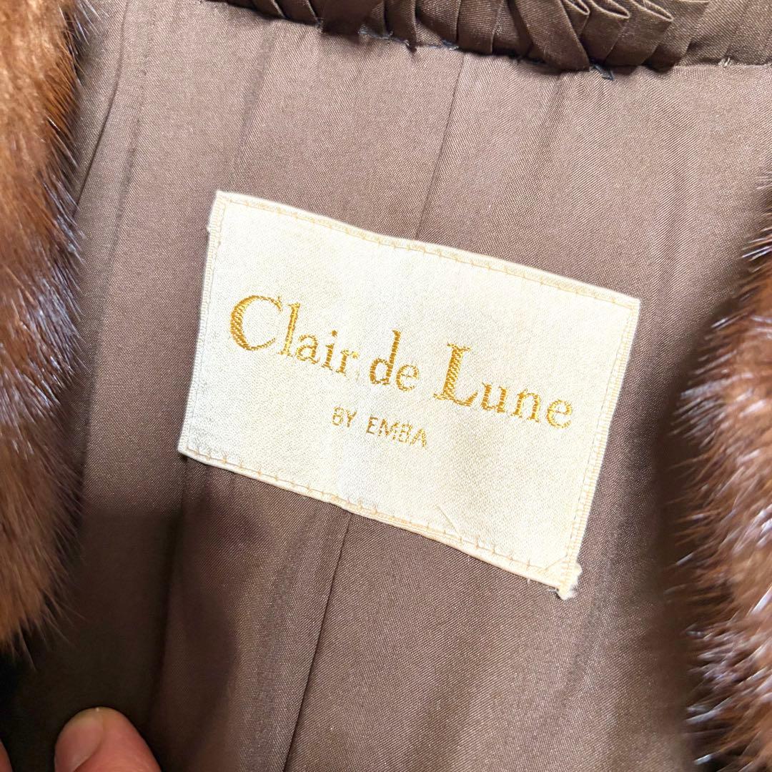 【美品/着丈108cm✨】デミバフミンク リアルファー ロングベスト 本毛皮 貂